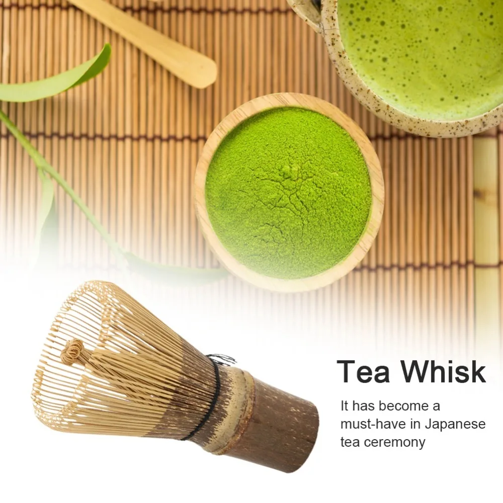 Tea Accessories Bamboo Matcha Tea Whisk 120 Prongs 100 Prongs Bamboo Tea Whisk Traditional Matcha Whisk Brush Matcha Tea Making