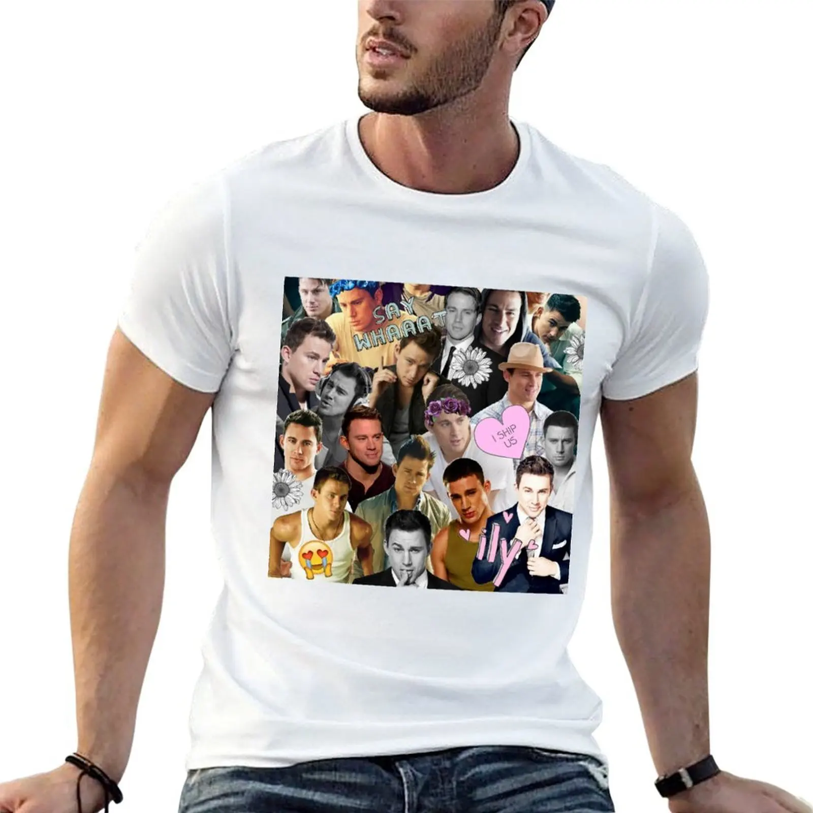 Channing Tatum Collage T-Shirt Funny t-shirt anime t shirts shirts graphic tee men