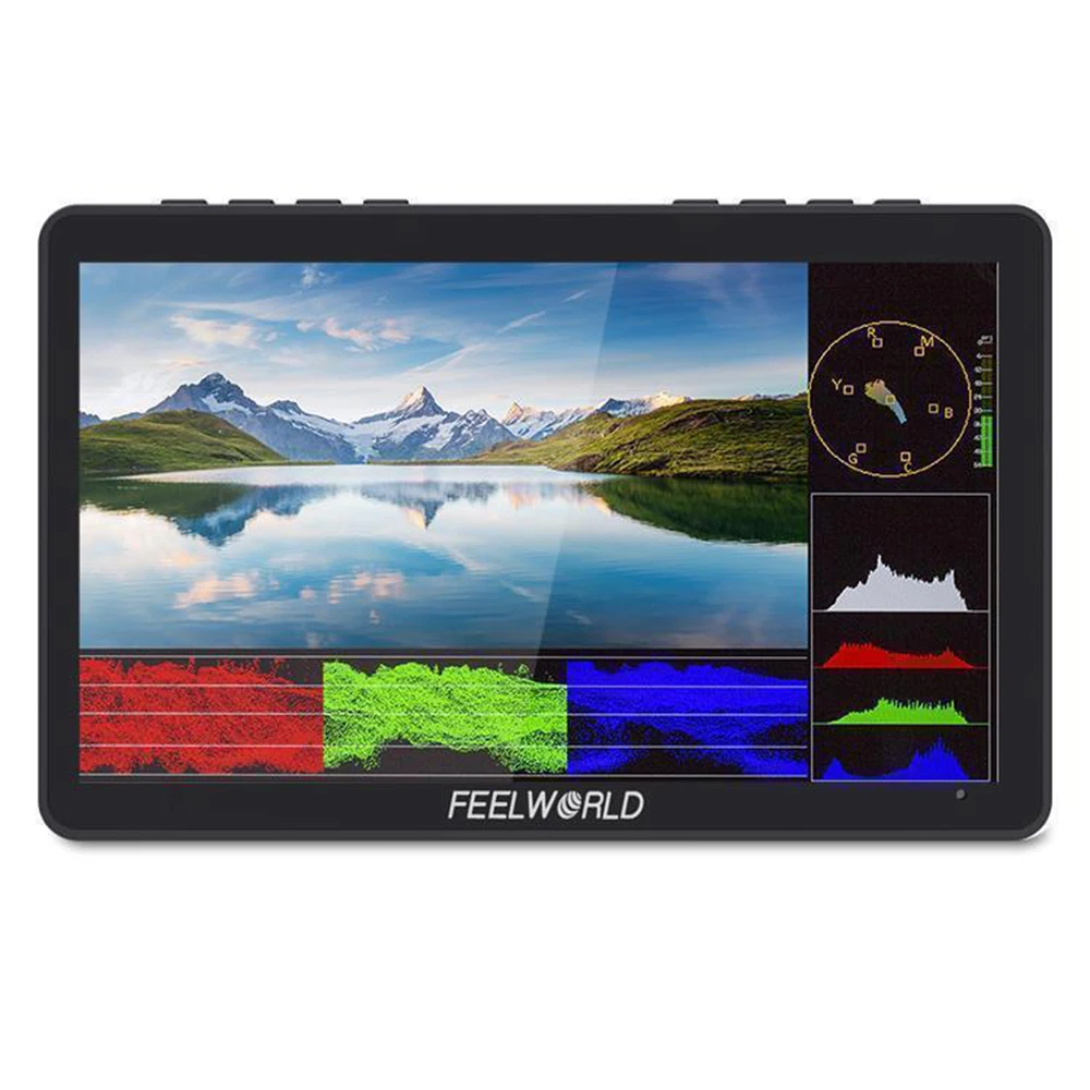 FEELWORLD-Monitor de campo para cámara DSLR, pantalla táctil de 6 pulgadas, F5 Pro V4, IPS 1920x1080, 3D LUT, 4K, HDMI, F970, Kit externo, 5V, tipo c