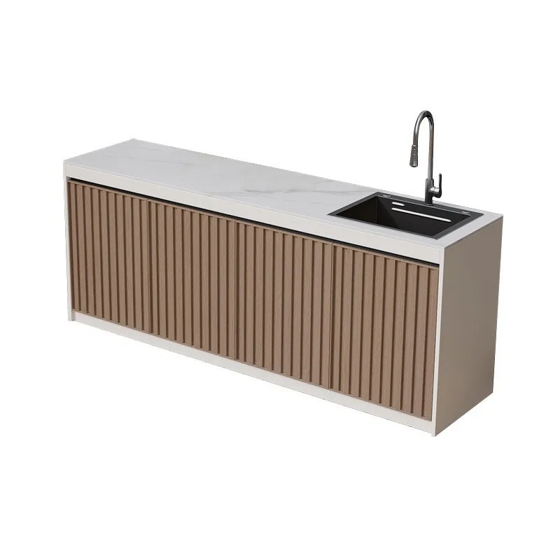 Outdoor Slate Operating Table Courtyard Integrated Vegetable Sink Garden Villa Company Tea Bar Locker