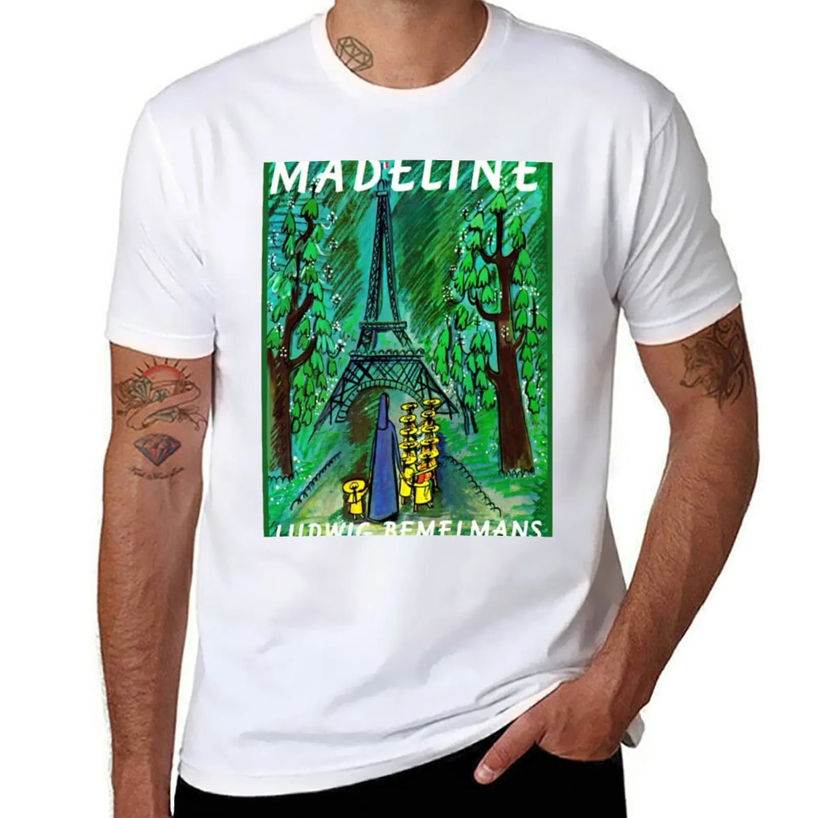 

Madeline Vintage Children's Book Cover T-Shirt man graphic t shirt black cotton t-shirt plain for man package T-Shirt