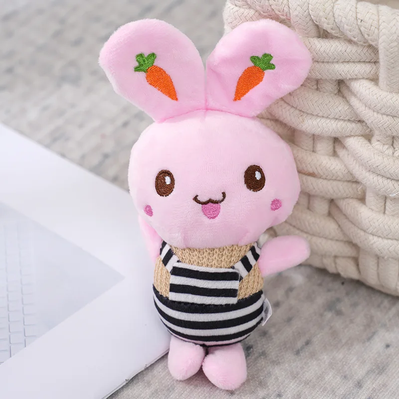 12CM peluche Backstrap Bunny Doll zainetto ciondolo bambola coppia bambola portachiavi peluche bambini regalo di compleanno bambola