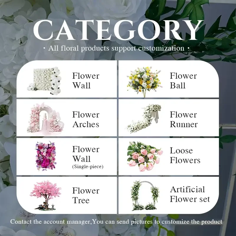 Sunwedding New White Rose Greenery Wedding Table Decoration Artificial Flower Arch Centerpiece with Metal Frame Customized