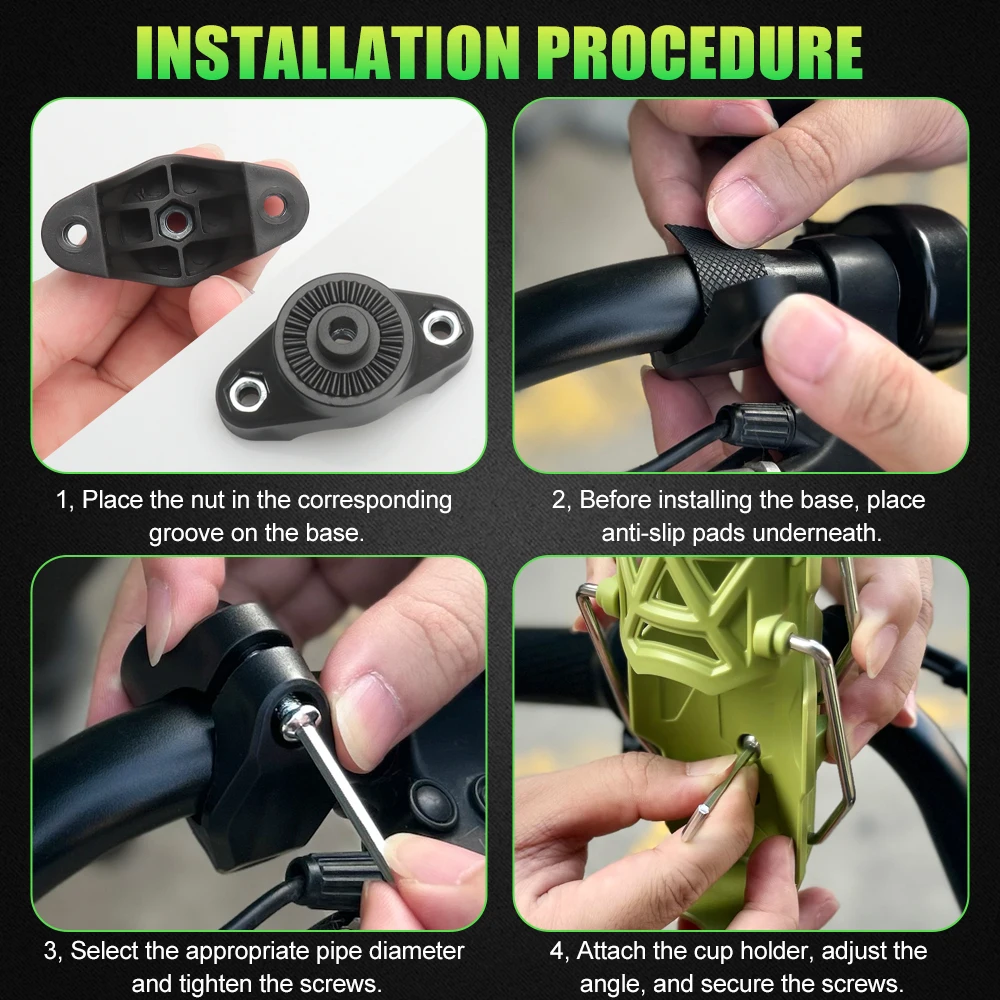 Держатель для чашки мотоцикла, универсальный держатель для бутылки с водой для велосипеда, клетка для чашки на руль для MTB, шоссейного велосипеда, мотоцикла ADV