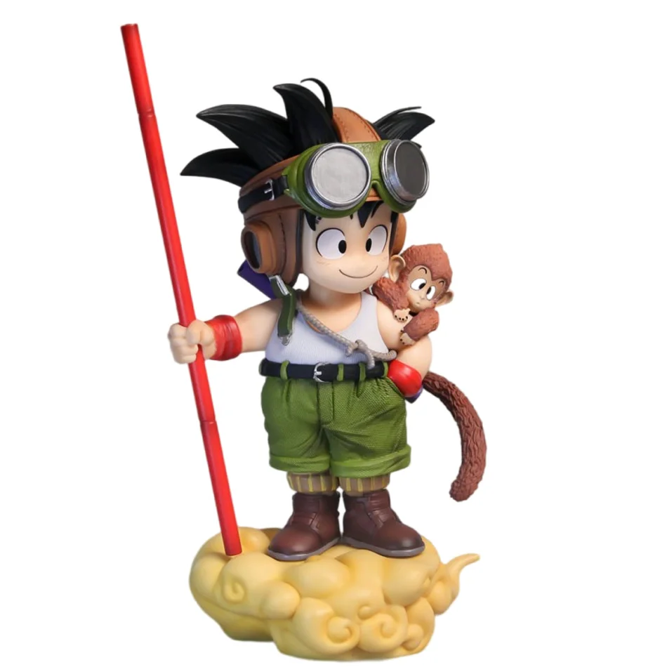 Anime Dragon Ball Son Goku Figure With Monkey Kid Goku Action Figure 16cm Pvc Statue Collection Model Toys Gifts