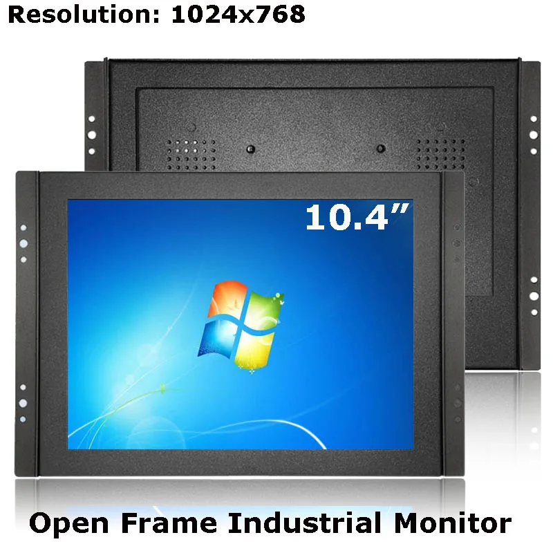 

New Product 10.4 Inch 1024x768 Open Frame Style Industrial Embedded Resistive Capacitive Touch Screen Monitor For Equipment