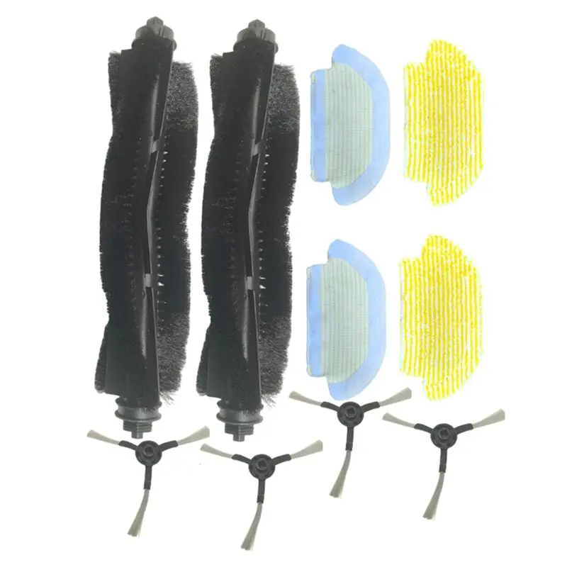 

【GRATEFUL】Запасные части: 10 шт. основных и боковых щеток, салфетки для швабры для пылесоса Karcher RCV3, аксессуары