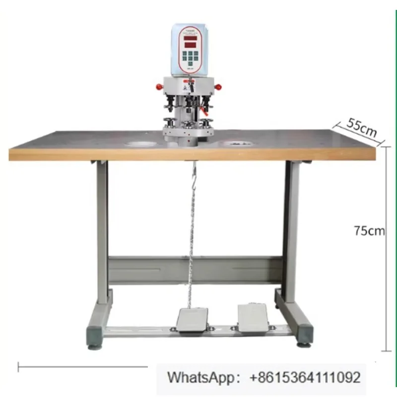 Pneumatic Fully Automatic Eyelet and Large White Snap Fastener Machine