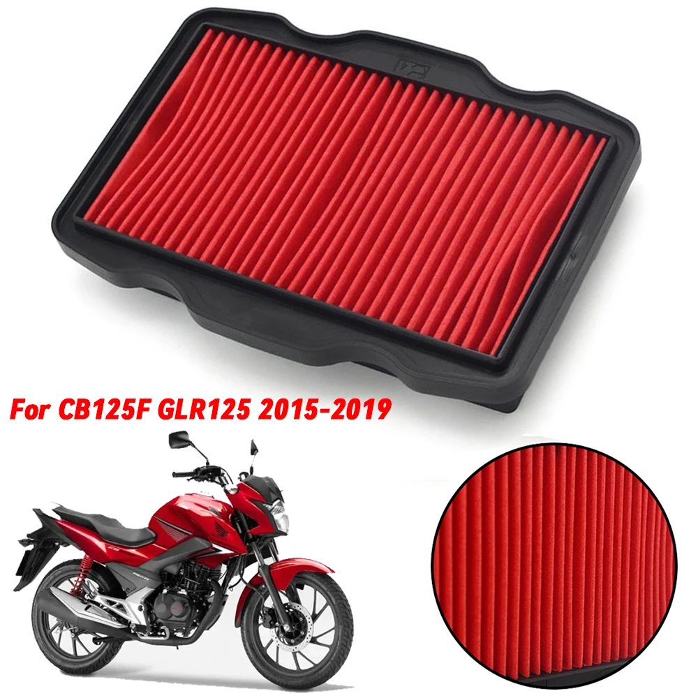 Motorcycle Air Intake Filter Cleaner Air Filter Element For Honda CB125F GLR125 CB 125F GLR 125 2015-2019 17211-KPN-A70