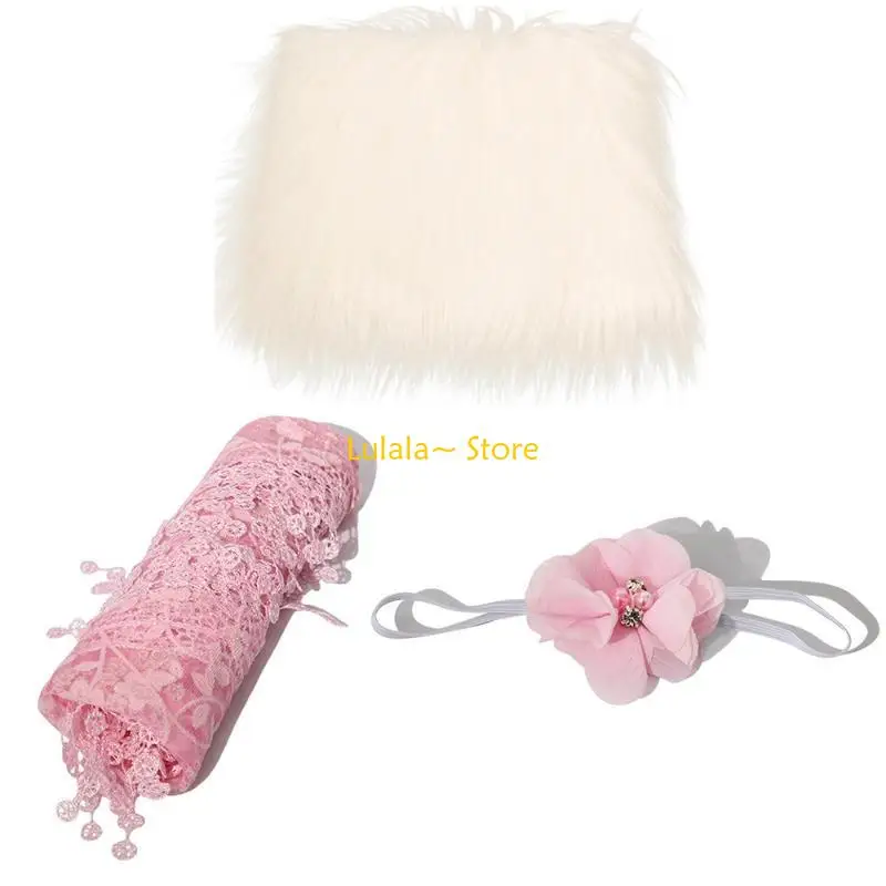 Y4QA الوليد الطفل التصوير الدعائم تموجات تمتد التفاف DIY فتاة صبي صور الدعائم