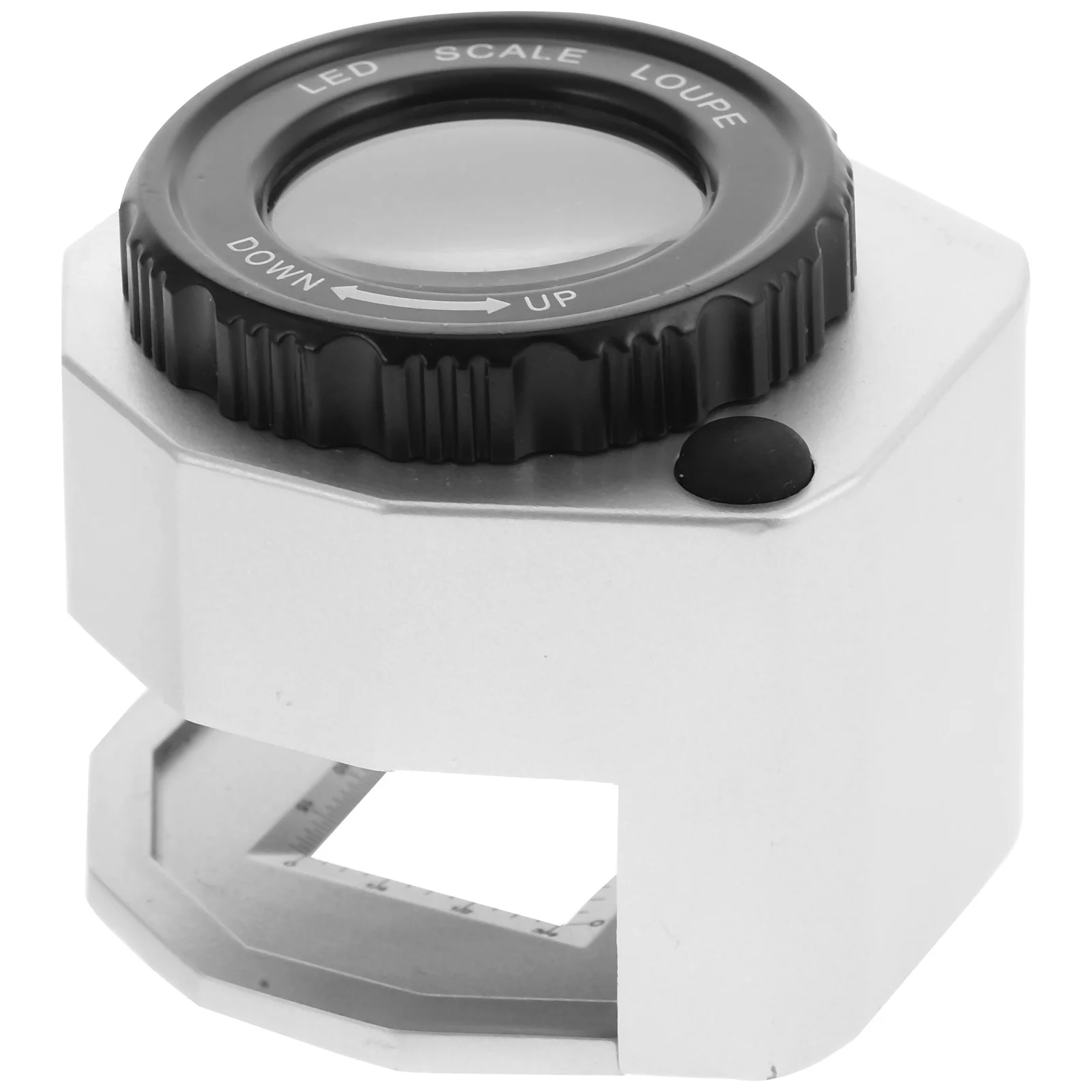 عدسة مكبرة LED 30x محمولة للكشف عن الجيب عدسة مكبرة للمجوهرات ختم المقتنيات عدسة مكبرة