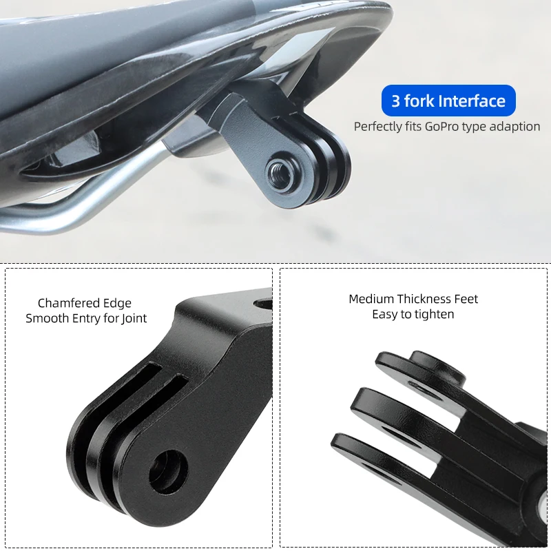 Bicycle Saddle Rear Light Bracket Fits Garmin Varia Radar Rearview RTL510 515 500 Magene L508 for Shimano PRO Seatpost Mount image 4