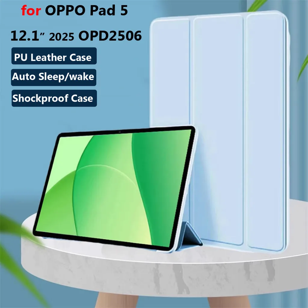 

Soft Silicone Stand Case for OPPO Pad 5 12.1 2025 OPD2506 12.1 inch