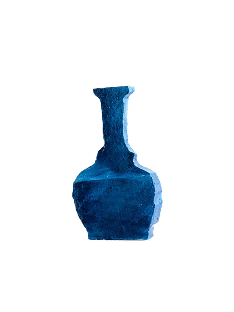 ᗢ* Brush Watercolor Pattern Vase Modern Simple Home Living Room Study Decoration Entrance Model Room Ornament