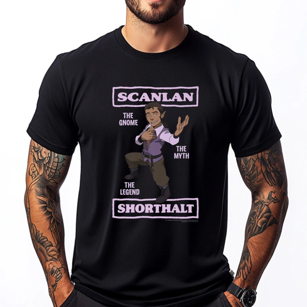 

The Legend Of Vox Machina Scanlan Shorthalt Men Clothes Camisetas De Hombre Tshirt Big Size