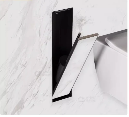 Suitable for Bathroom Hidden 304 Stainless Steel Niche Toilet Brush Into Wall Embedded