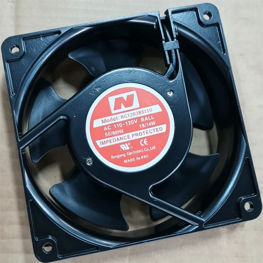 110V 120V RG12038B110 120x120x38mm AC Quiet Exhaust Fan with Thermal Fuse for Cabinet Amplifier Server Rack DIY Project