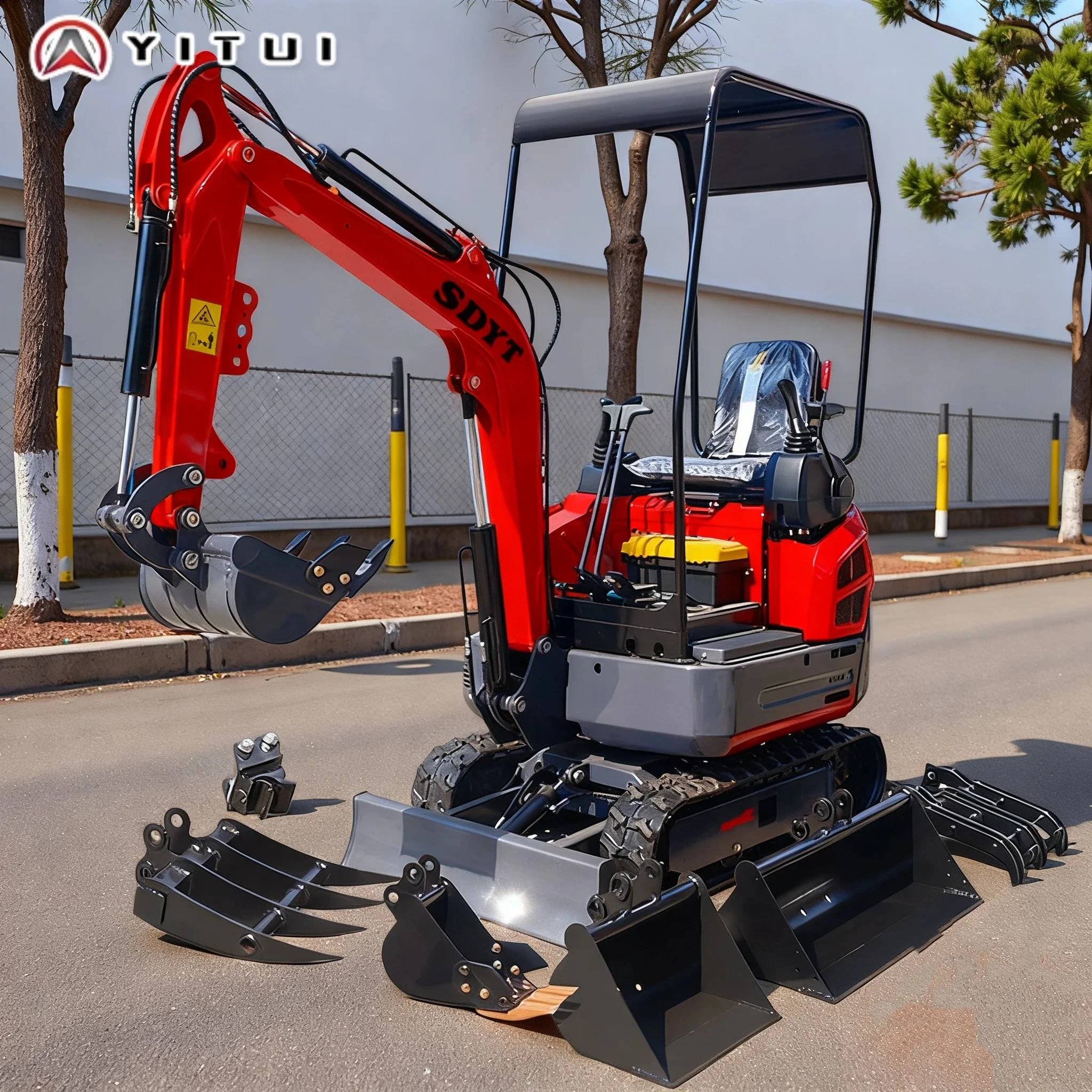 Für den Wintergebrauch Minibagger 2,0 Tonnen Kubota-Motor Euro 5/Epa maßgeschneidert mit Kabine und Klimaanlage Grabtiefe 3 Meter