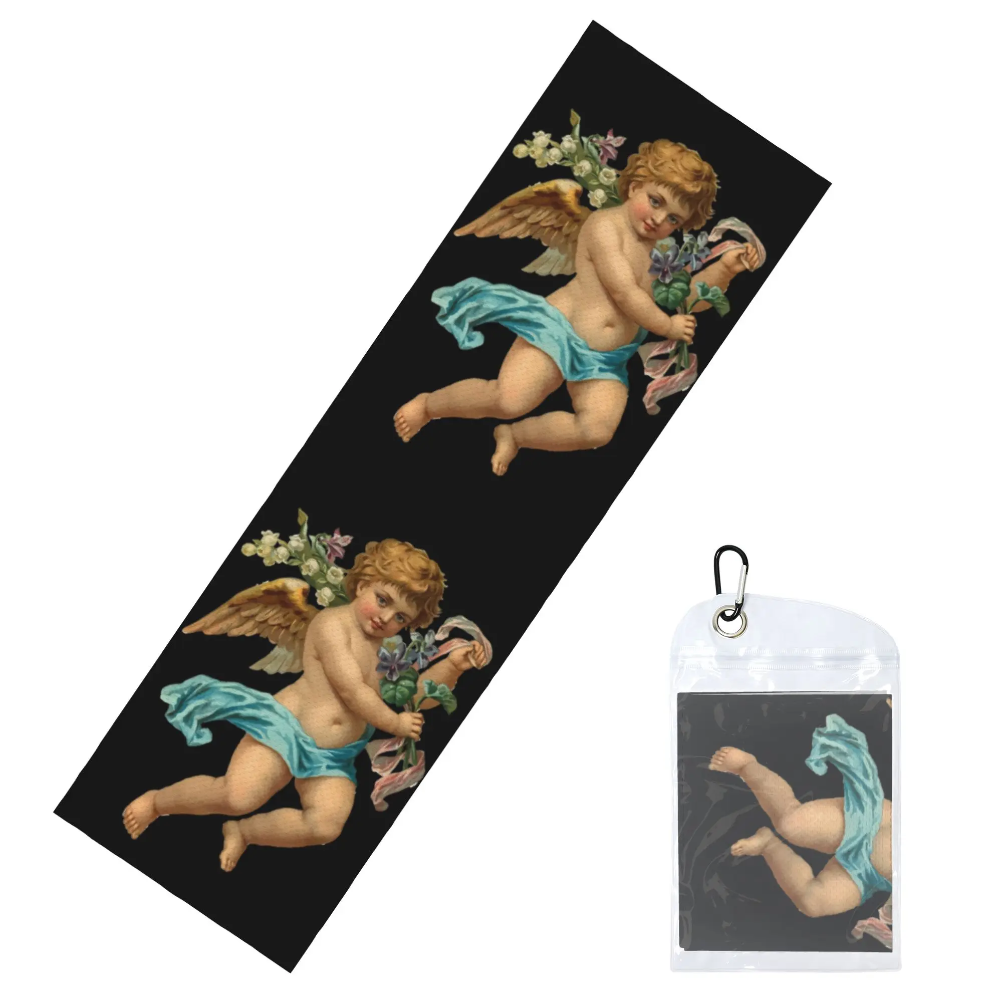 Renaissance Victorian Angels Towel Quick Drying Vintage Cherub Wings Super Soft  Fitness and Outdoor Activities Towels