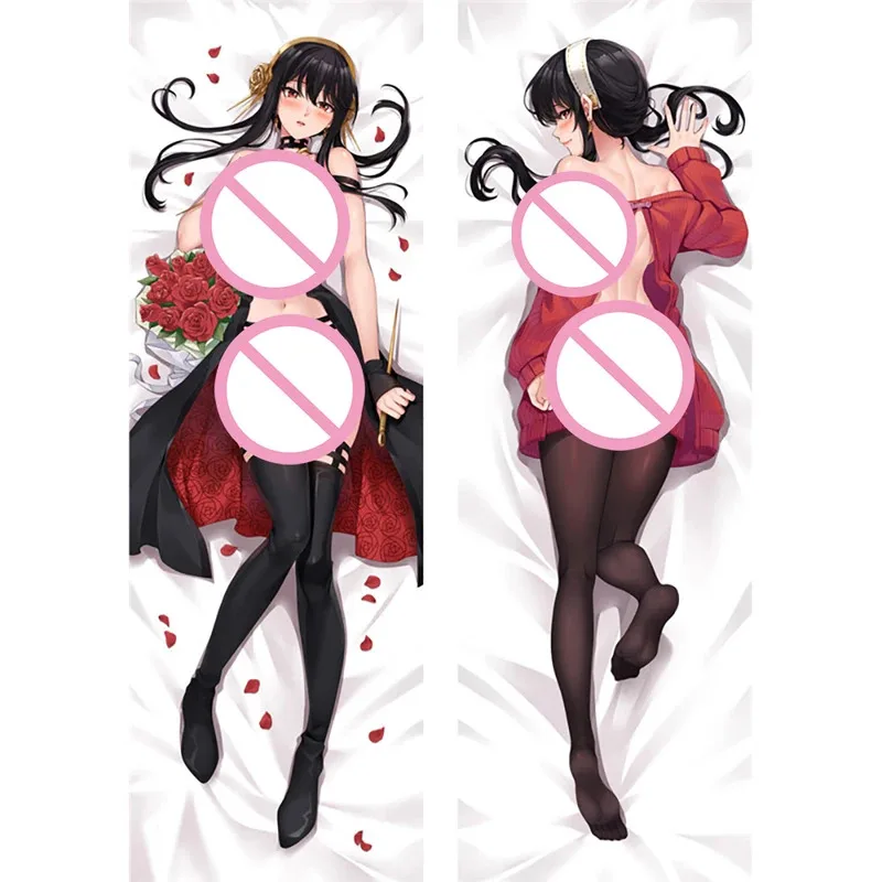 CosplayYor Forger Spy Family Dakimakura Anime corps taies d'oreiller personnalisé 2 côtés imprimés coussins taie d'oreiller housse de coussin NM110