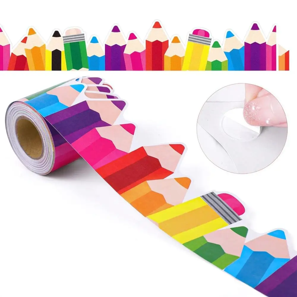 Adhesive Trim Roll For Bulletin Board Classroom Decor Paper School Office Teacher Educational Art Supplies