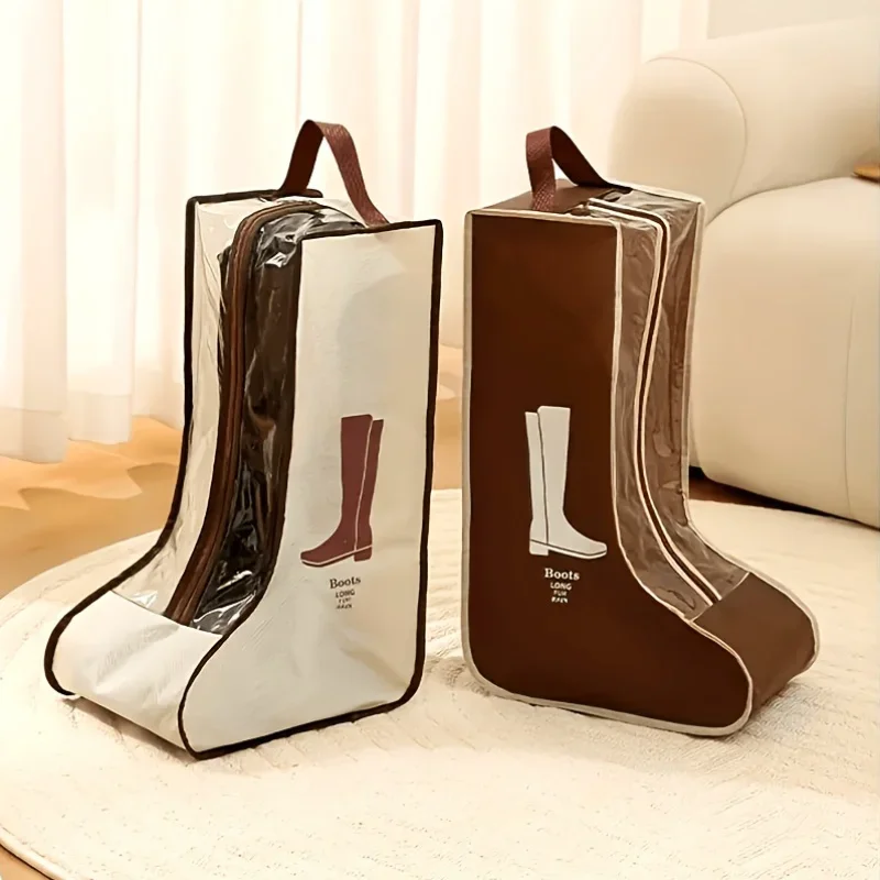 Large Shoe Bags with Handles, Boot Storage Organizer, Scratch-resistant, Portable Travel Shoe Bag for Closet