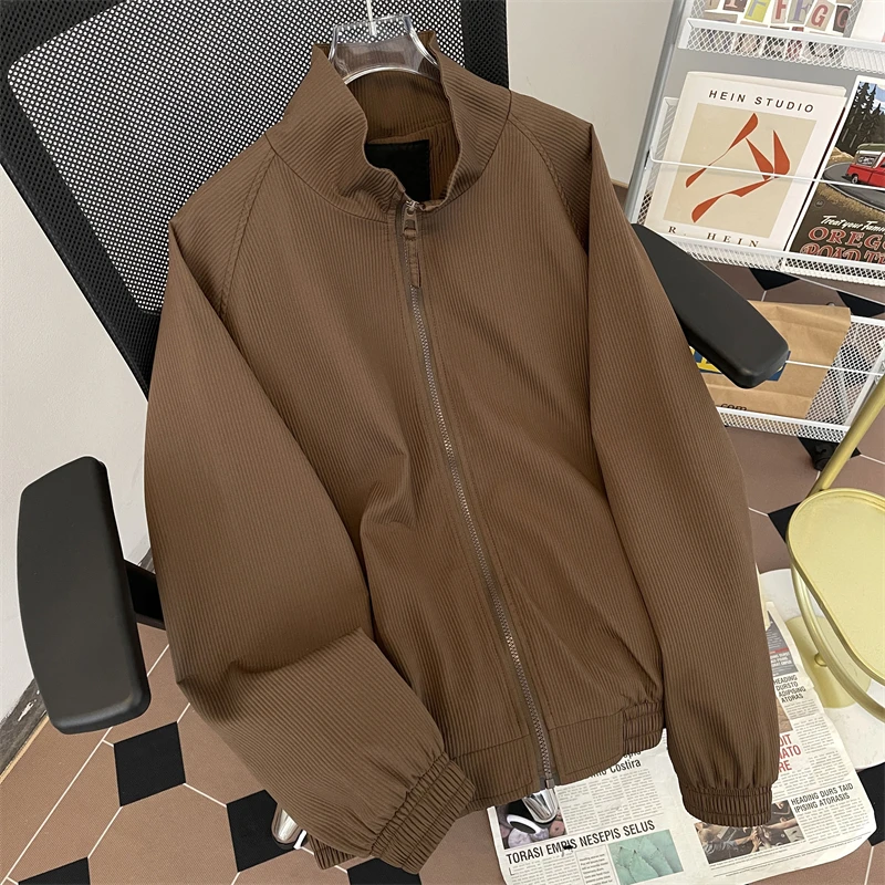 

Женская коричневая осенняя куртка, пальто в стиле бойфренда в стиле Харадзюку, водолазка большого размера с длинными рукавами, винтажная верхняя одежда 2000-х годов, осень