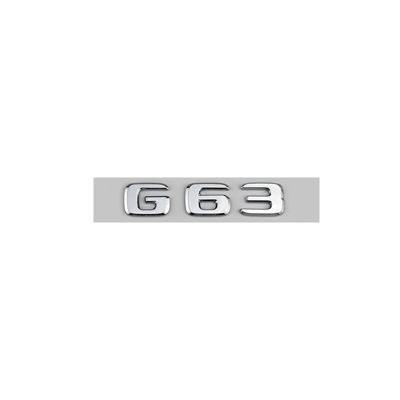 Abs Letters G63 V8 Biturbo  Emblem for Mercedes Benz W463 Car Side Fender Trunk Nameplate Logo Sticker 