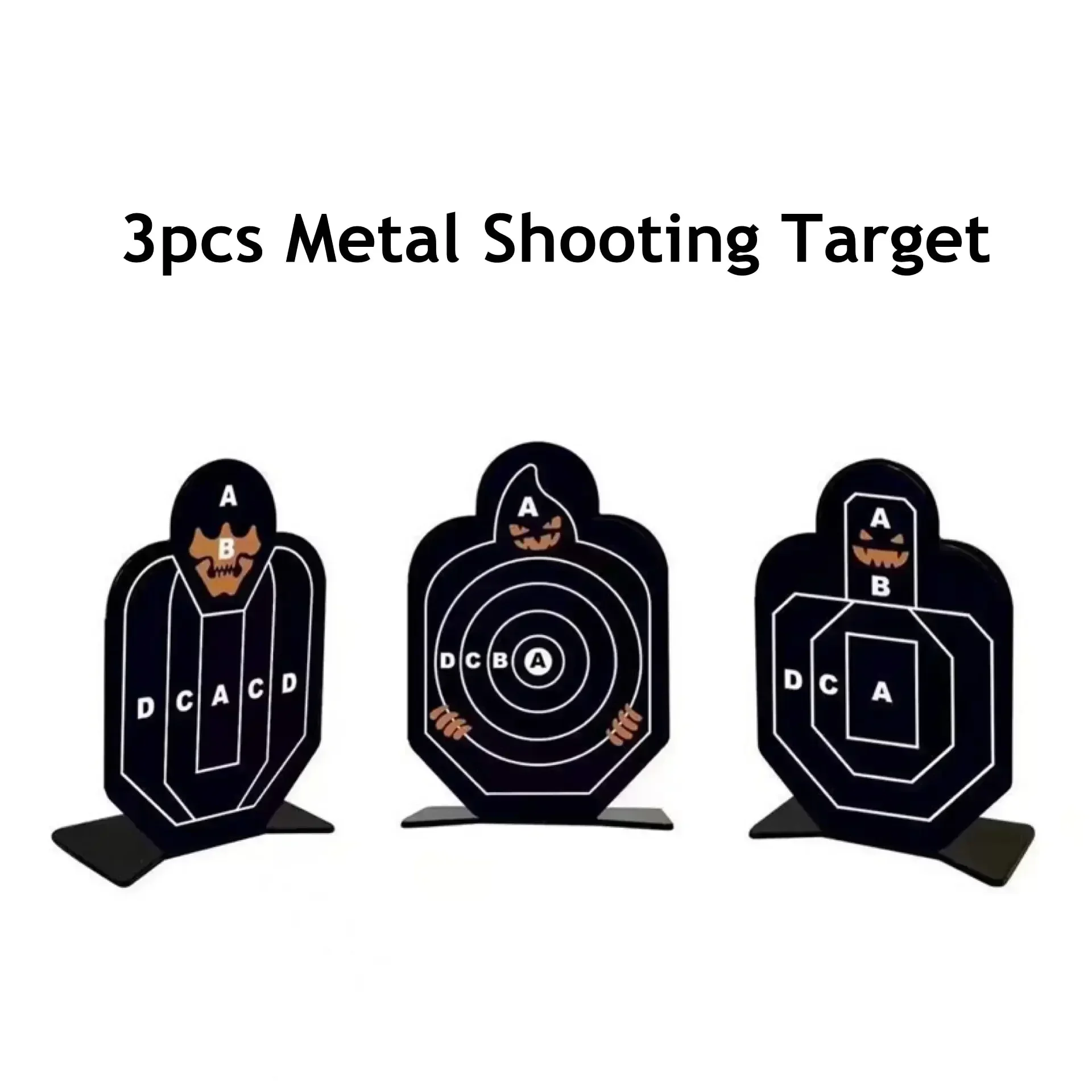 OYStainless Steel Target Slingshot Soft Bullet Gun Target Shooting Practice Metal Iron Target Toy Target Slingshot Accessories