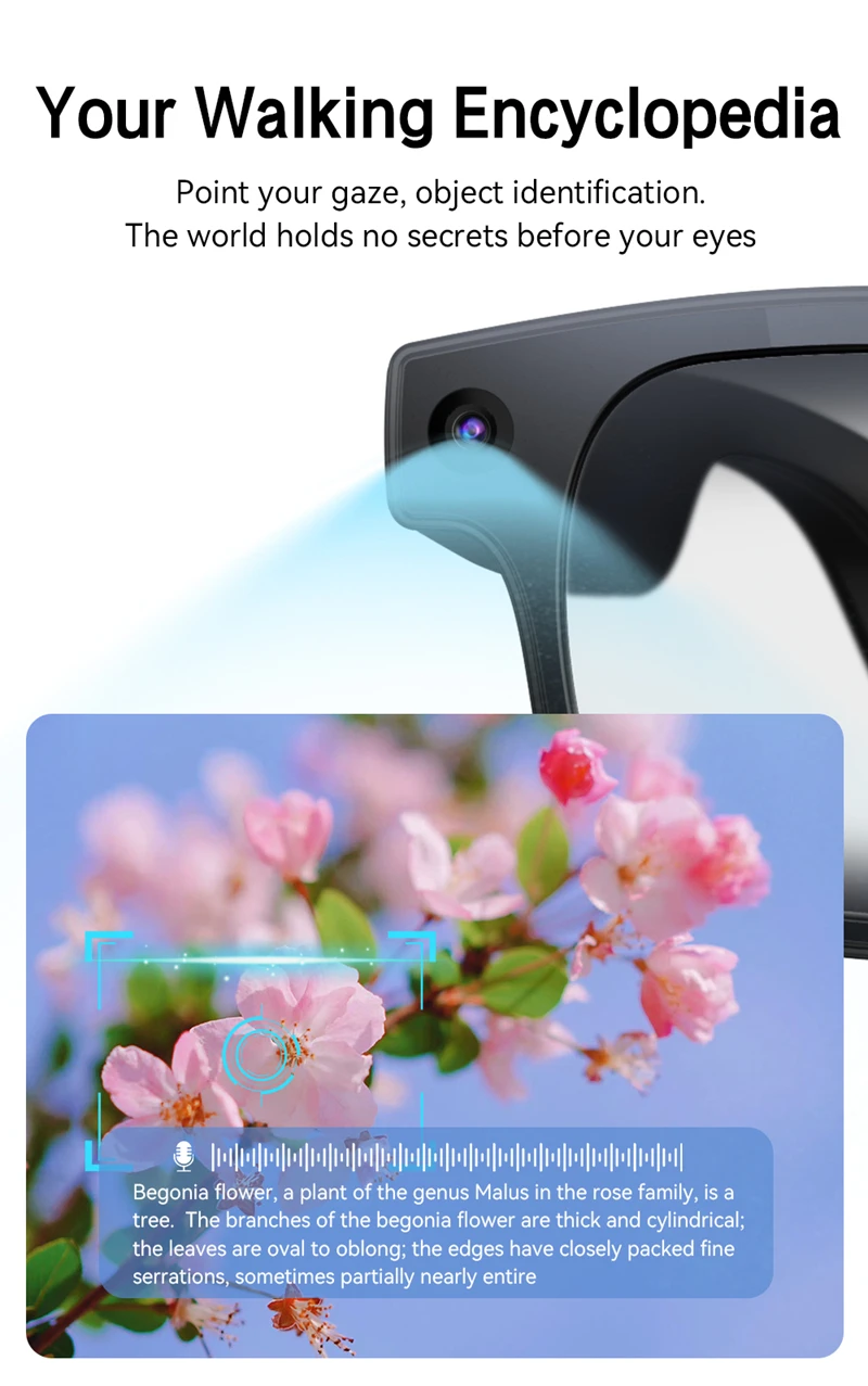 Smart AI Glasses 800W HD 8K Shooting Camera Photo Video Voice Call Translation Bluetooth AI Motorcycle Glasses NEW