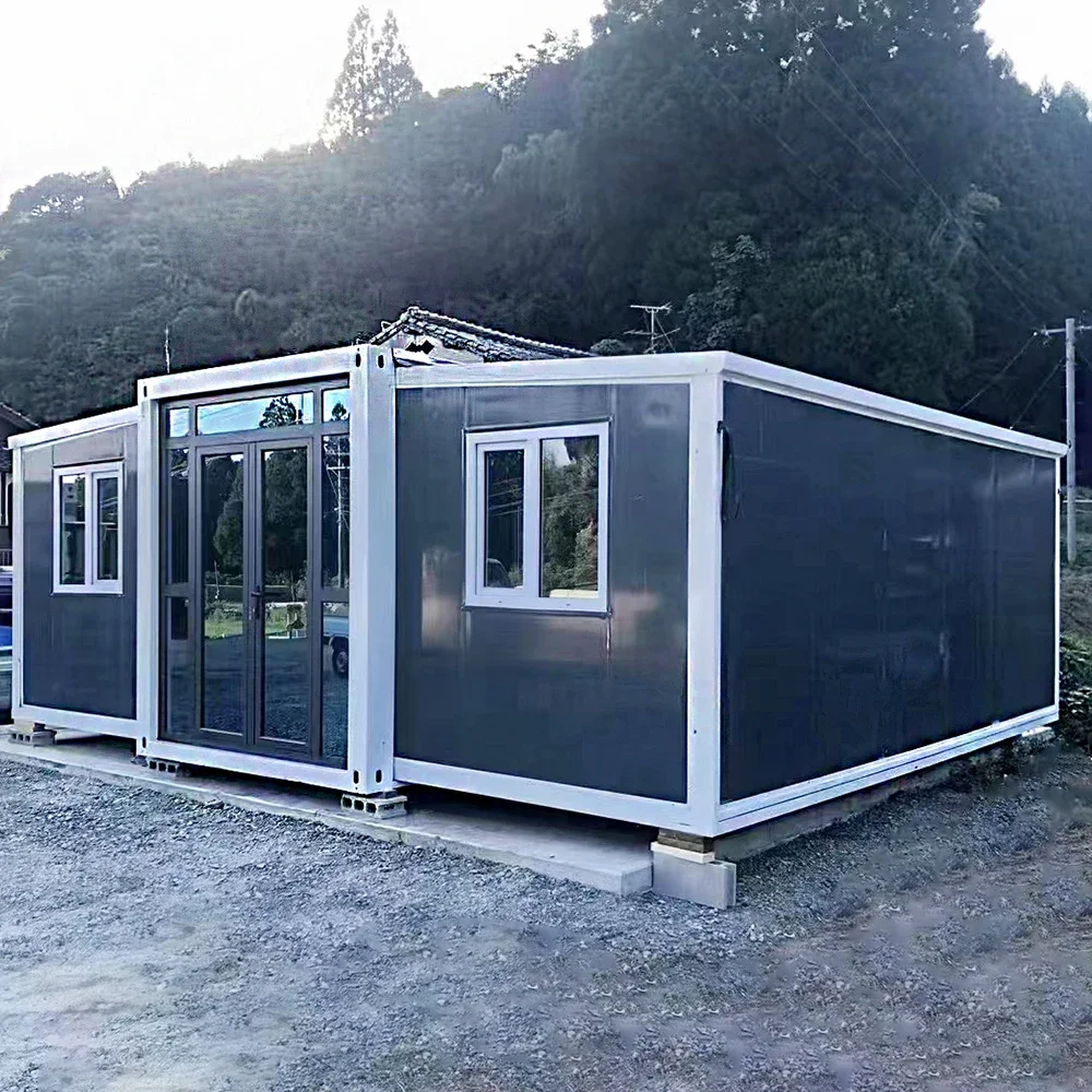 Ready Made 40Ft 20Ft Shipping Prefab Light Steel Folding Prefabricated Home Villa 5 Bedroom Container Expandable House For Sale