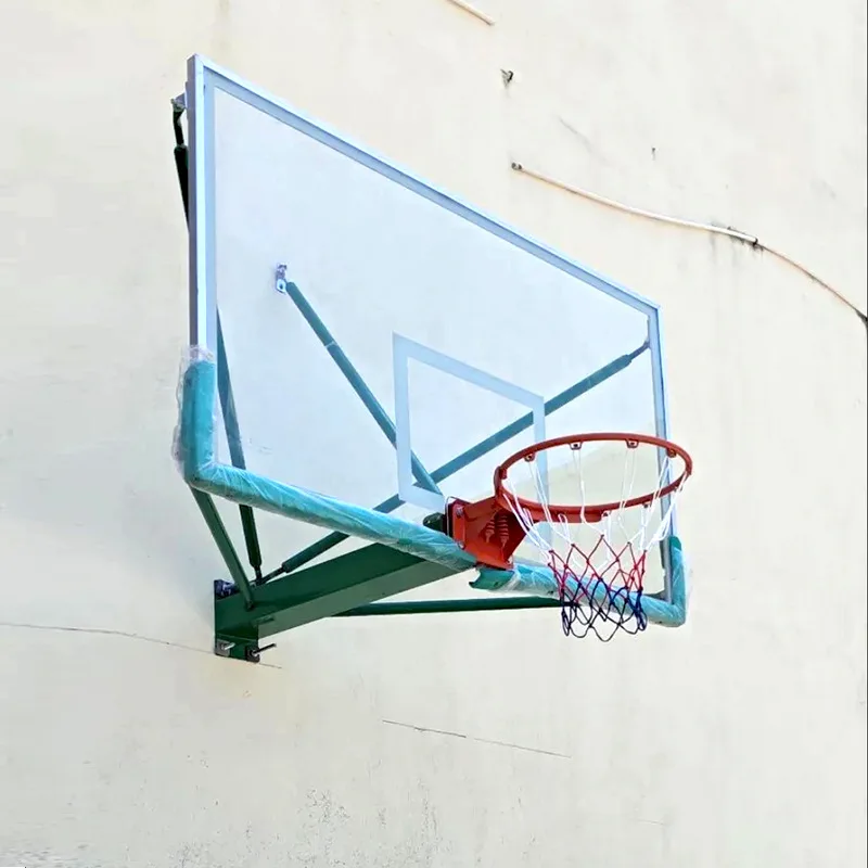 Wall mounted basketball hoop fixed adult hoop frame wall outdoor cantilever