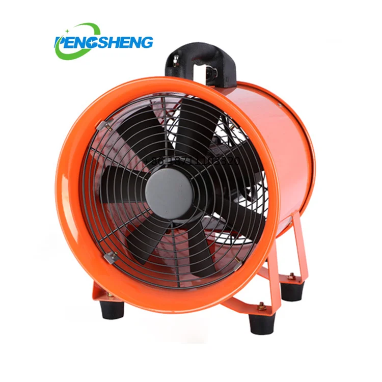 24 Inch 600mm 7 Aluminum Blade High Speed Industrial Portable Ventilating Exhaust Axial Flow Fan