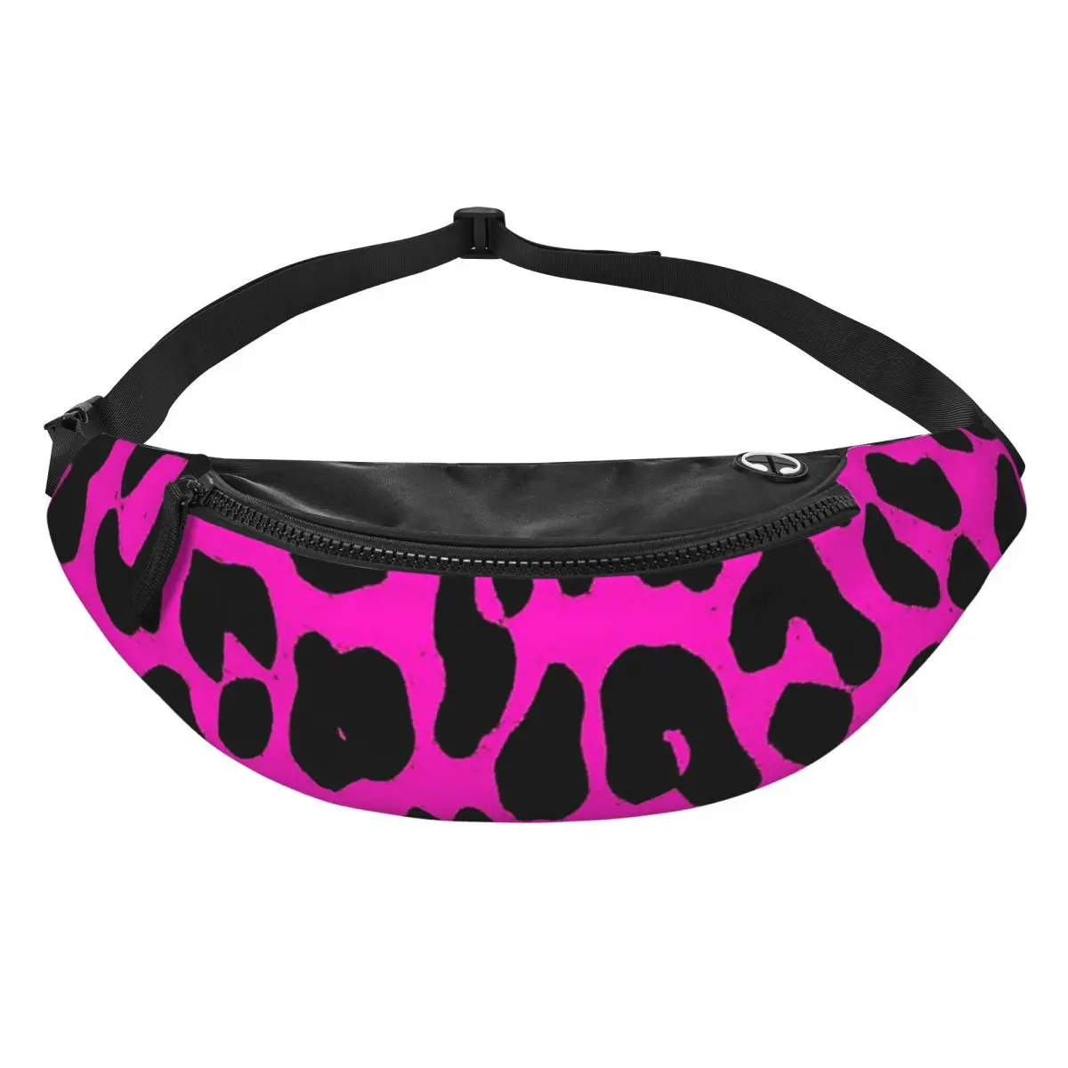 

Поясная сумка с леопардовым узором (розовая), поясная сумка для мужчин и женщин, регулируемая поясная сумка через плечо, дорожная сумка для телефона для бега
