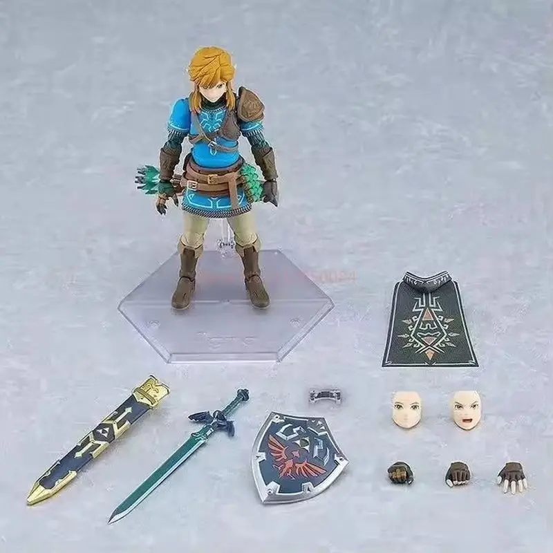 Nieuwe Figma 626 Link Tranen Van Het Koninkrijk Link 626 Dx Op Voorraad Anime Action Collection Figures Model Speelgoed Kids Gift