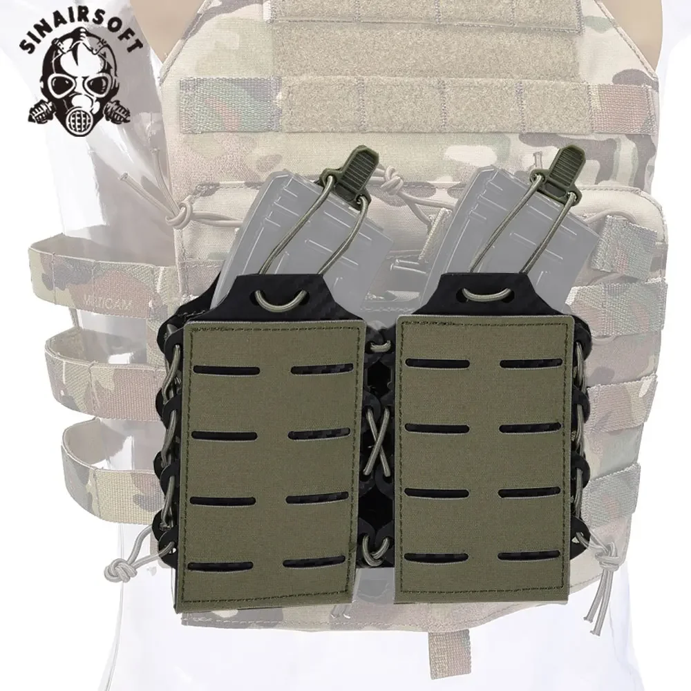

Tactical 5.56/7.62 Magazine Storage Bag M4 Double Magazine Bag Outdoor MOLLE Accessory Bag Functional Bag