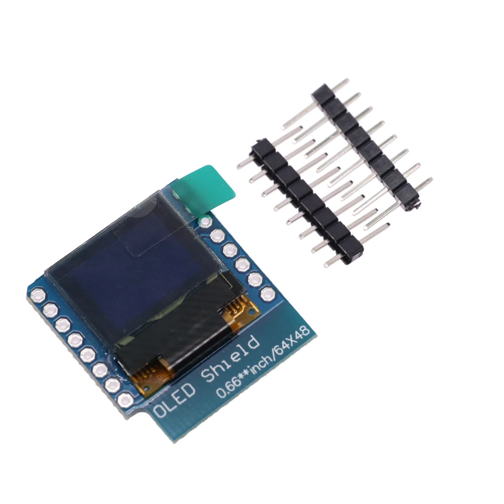 Pantalla LCD LED para Arduino, 0,66 pulgadas, 64x48, IIC, I2C, OLED, Compatible con D1 Mini, SSD1306