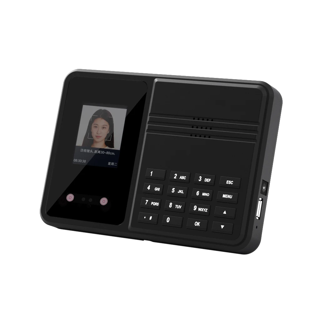 Employee Time Attendance Face Passward palm vein Attendance Device Recorder 2.4inch Screen Facial Recognition Time Clock