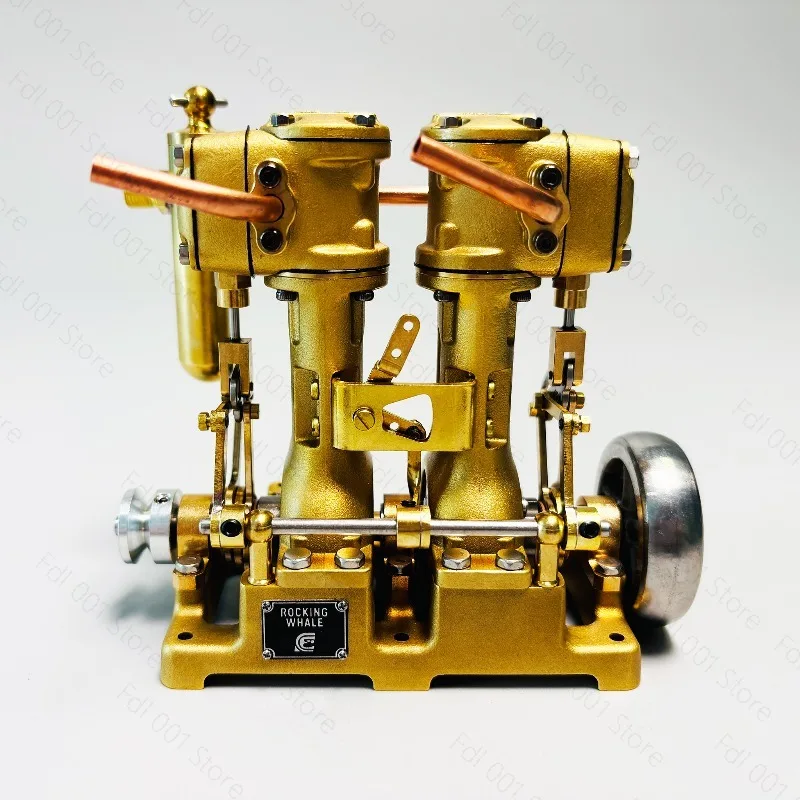 RW twin-cylinder four-stroke engine model inline L-type steam engine mini