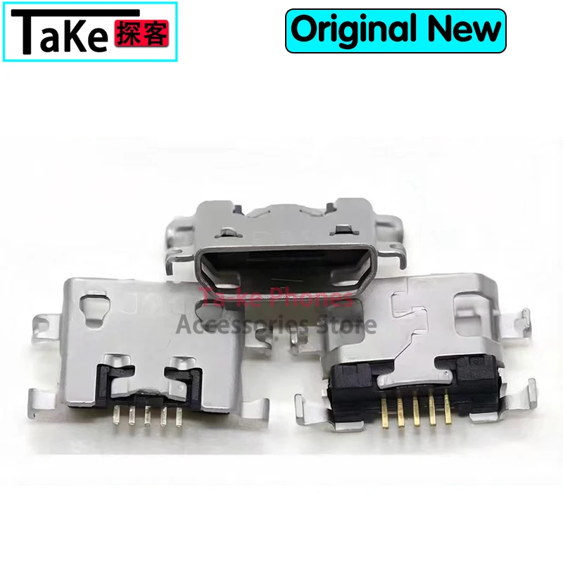 100-500Pcs Micro USB Connector Jack Charging Port For Huawei Y520 Y600 Y511 Y511-T00 Y511-U10 Y535D Y610 charger Socket