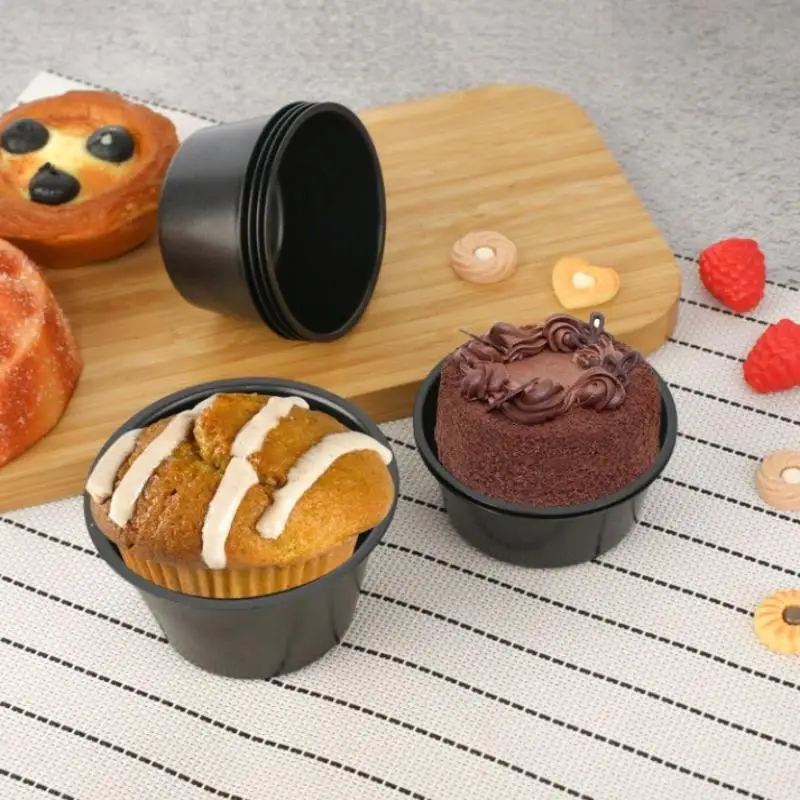 【M】1/5Pcs 100/200ML Compact Baking Cups Cupcake Molds for Air Fryer Efficient Storage Muffin Pan for Baking Occasions