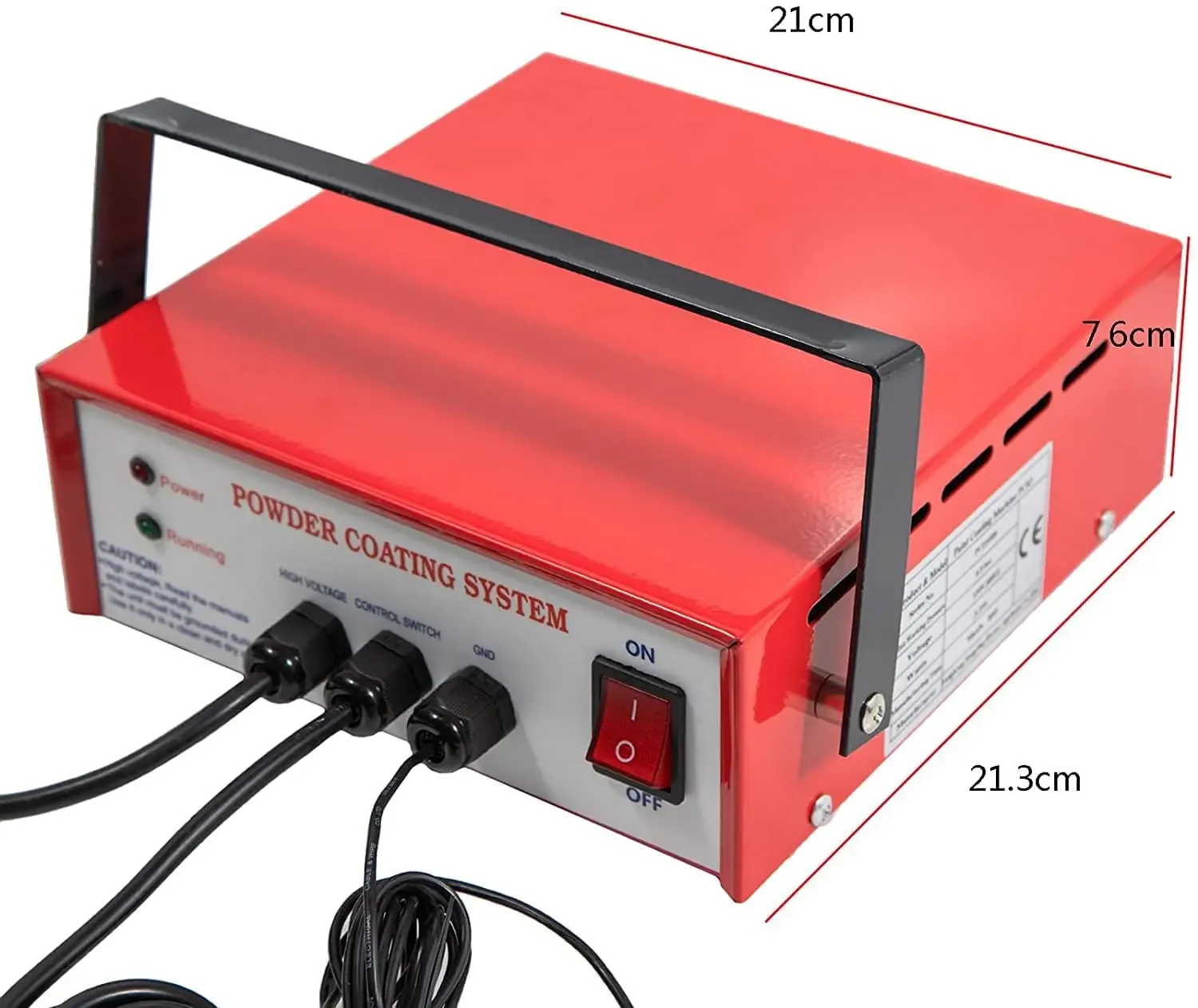 Spray Paint Gun Electrostatic Powder Coating System Machine Electric Painting Kits w/Foot Switch Portable for Painting Projects