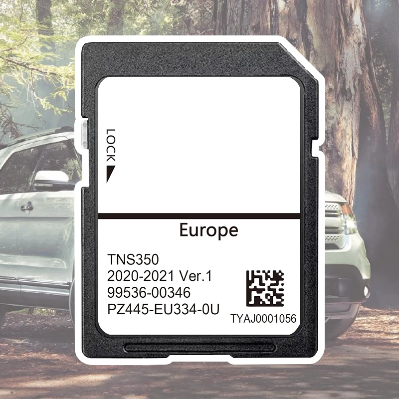 SD Card Sat Navi GPS for Toyota Auris Corolla RAV4 Yaris with TNS350 2021 Ver.1 Update EU Map Software SD Card PZ445-EU334-0U