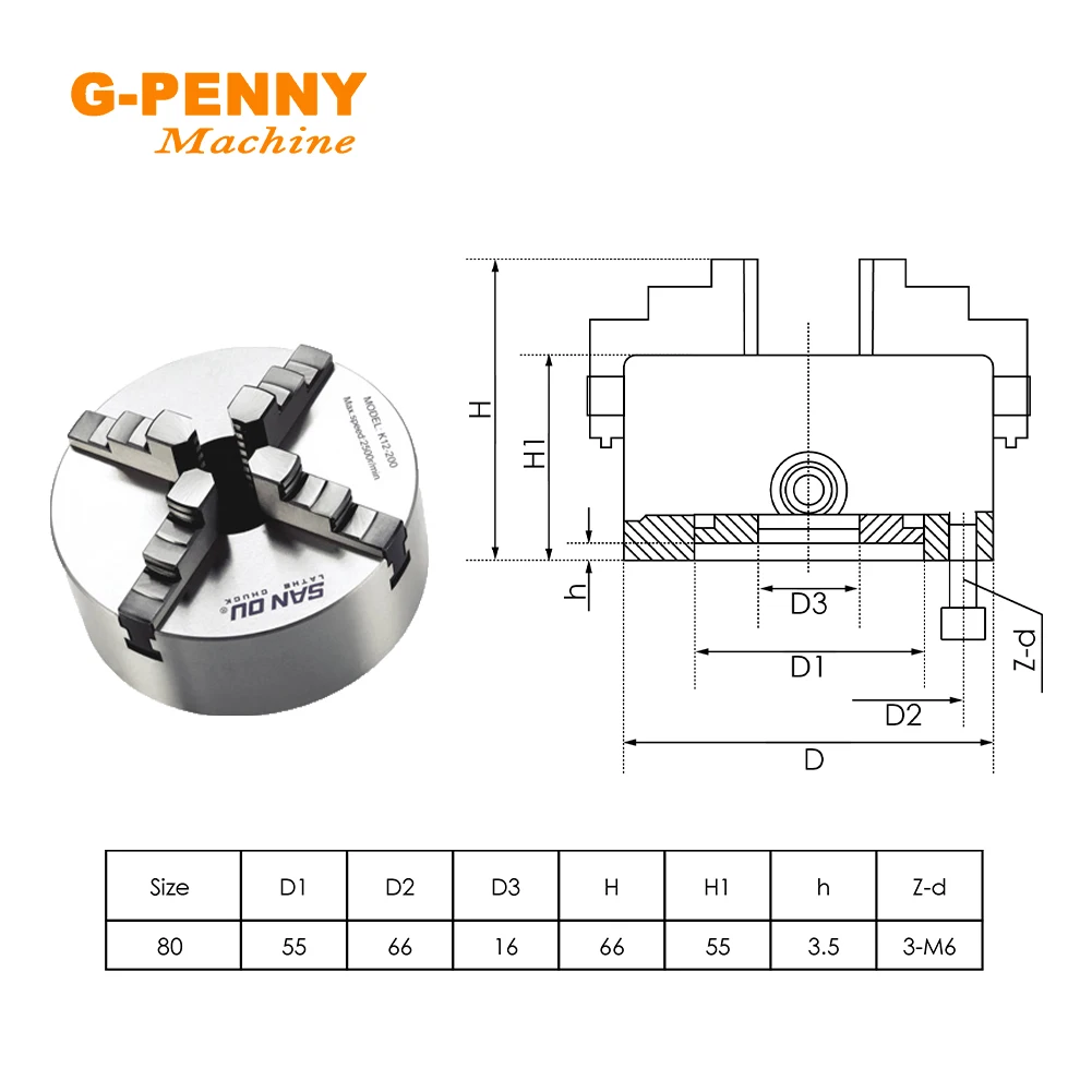 Imagem -06 - Stepper Motor para Mini Gravador Cnc ° Eixo 4jaw 80 mm Cabeça Divisória Cnc Eixo de Rotação um Eixo Nema23 57x76 mm