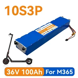 10 s3p 36V 100000mAh 36v batterie per Scooter elettrico Pack 18650 Lithium M365 Scooter elettrico 36v batteria Scooter