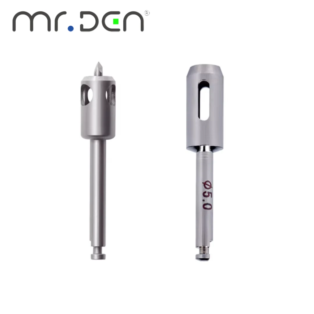 1 قطعة MR DEN أدوات زراعة الأسنان لزراعة الأسنان اللثة حفر الأنسجة الناعمة نوع 2 مع تحديد المواقع