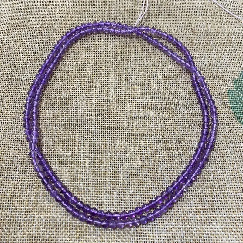 Imitation Of Ming Dynasty Old , Buddhist Bead , Amethyst Necklace, Collectible Item