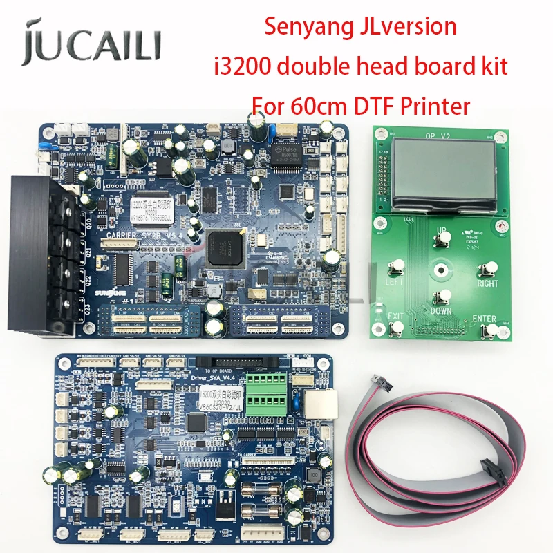 

JUCAILI JL Version Senyang i3200 Double Head Board Kit 6-Button Keypad for 60cm DTF Printer i3200 Printhead Control Board Set