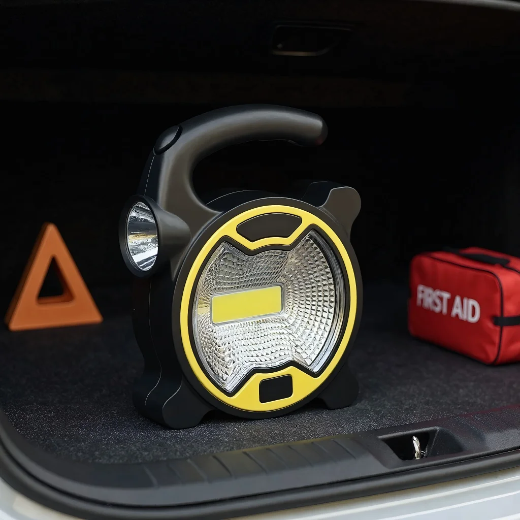 

Многофункциональный портативный светодиодный фонарь COB, ручной рабочий фонарь и фонарик для кемпинга и чрезвычайных ситуаций