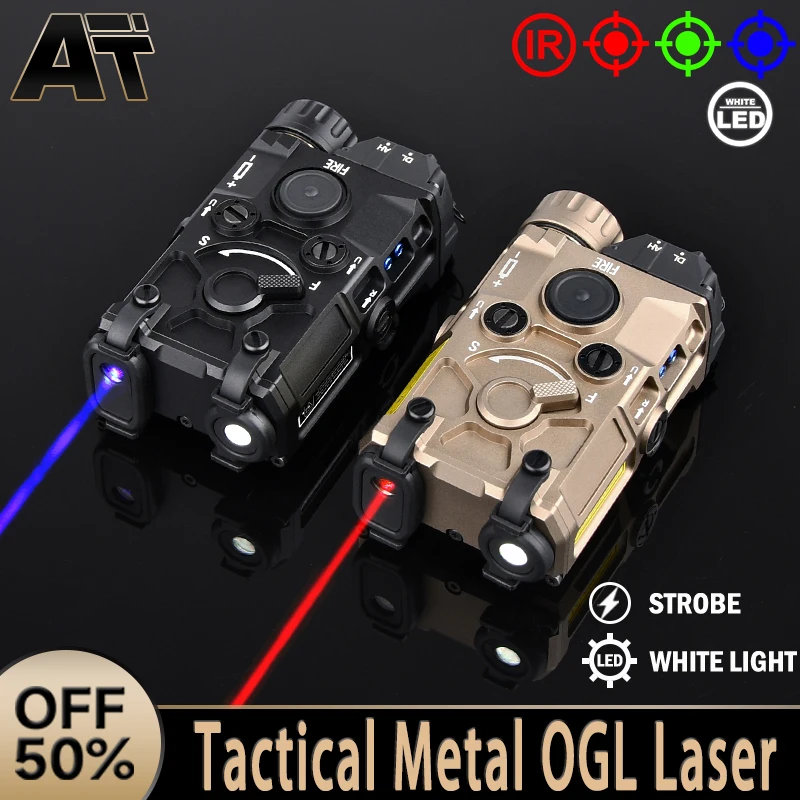 

Metal OGL Tactical Red Green Blue Spot Aiming IR Laser White LED Scout Strobe Light Hunting Accessories For 20mm Picatinny Rail